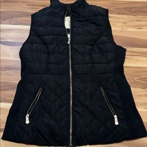 Ci Sono Black Quilted Vest